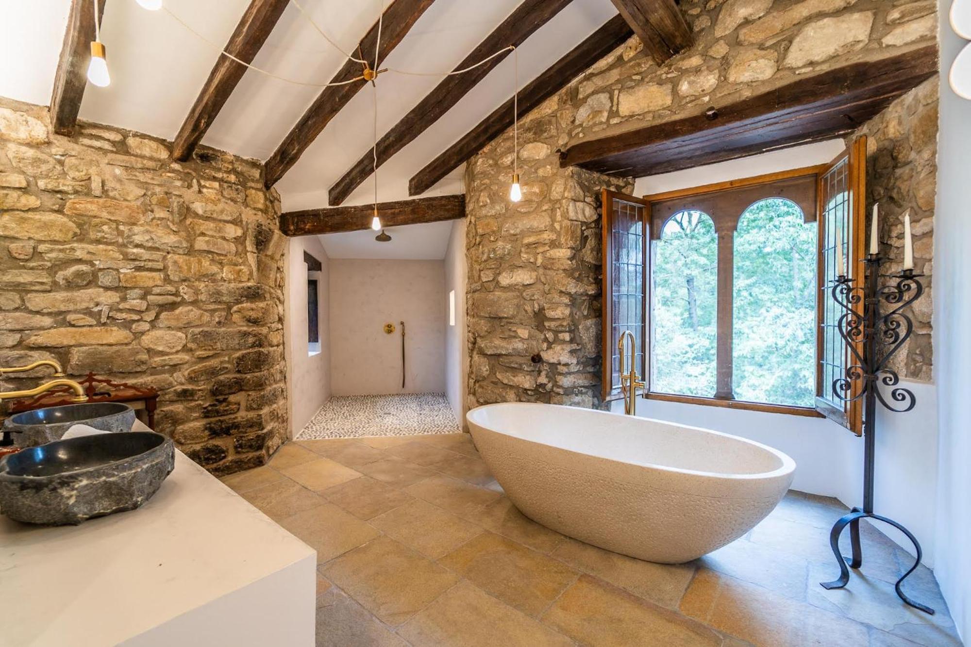فيلا Castell In Girona Sant Miquel de Campmajor المظهر الخارجي الصورة
